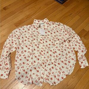 Dippin' Daisy's Red Floral Shirt